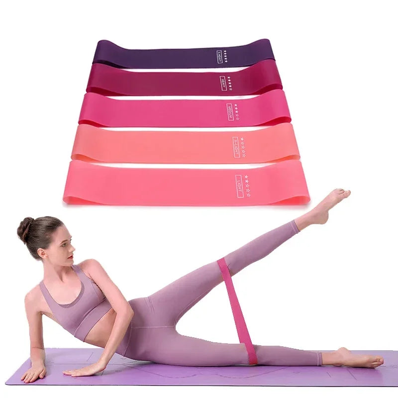 Elevate Your Fitness Routine with Portable Rubber Resistance Bands - Perfect for Yoga, Pilates, and Crossfit!