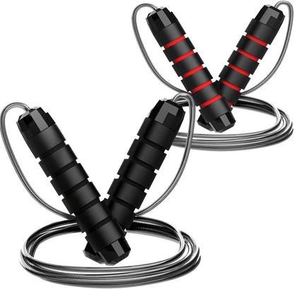 Ultimate 2 Pack Adjustable Jump Ropes for All Ages - Perfect for Fitness, Boxing & Fun Workouts!