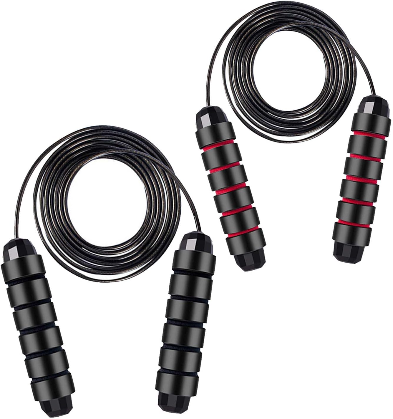 Ultimate 2 Pack Adjustable Jump Ropes for All Ages - Perfect for Fitness, Boxing & Fun Workouts!