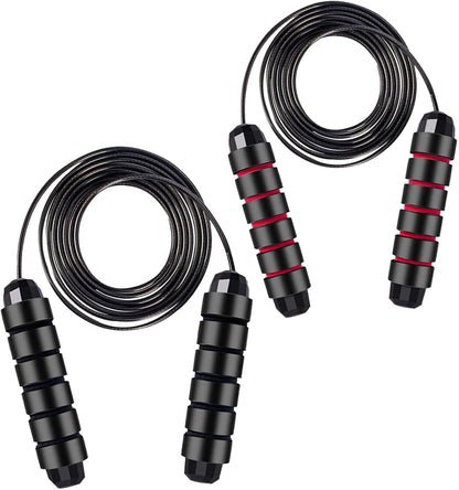 Ultimate 2 Pack Adjustable Jump Ropes for All Ages - Perfect for Fitness, Boxing & Fun Workouts!