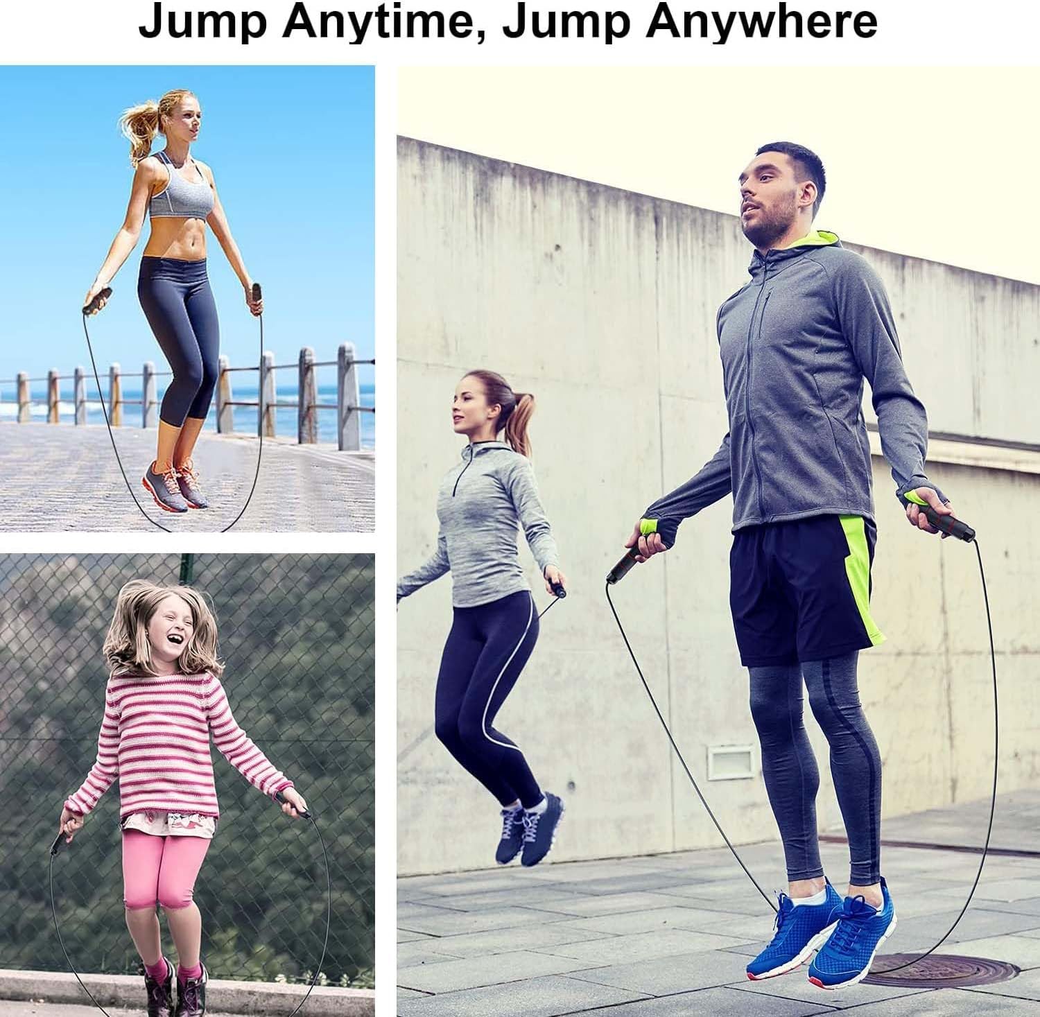 Ultimate 2 Pack Adjustable Jump Ropes for All Ages - Perfect for Fitness, Boxing & Fun Workouts!