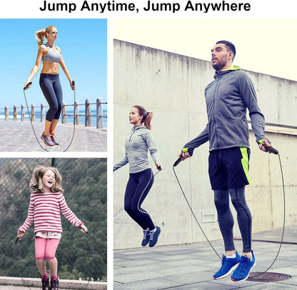 Ultimate 2 Pack Adjustable Jump Ropes for All Ages - Perfect for Fitness, Boxing & Fun Workouts!