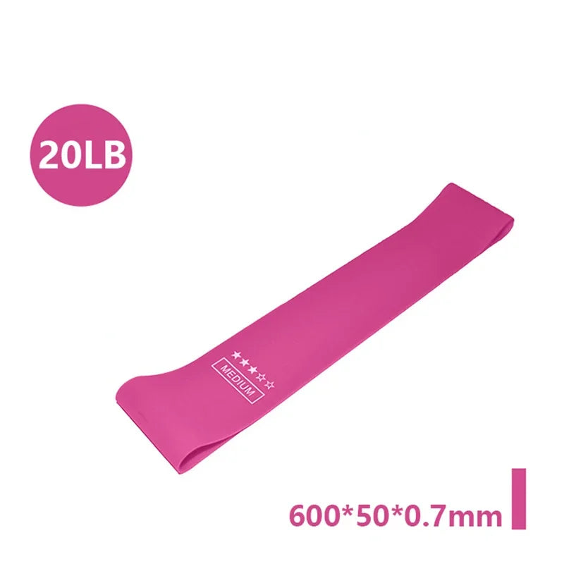 Elevate Your Fitness Routine with Portable Rubber Resistance Bands - Perfect for Yoga, Pilates, and Crossfit!
