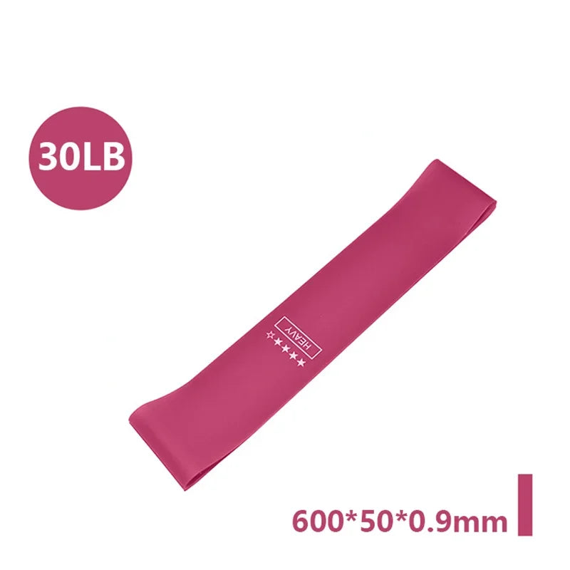 Elevate Your Fitness Routine with Portable Rubber Resistance Bands - Perfect for Yoga, Pilates, and Crossfit!