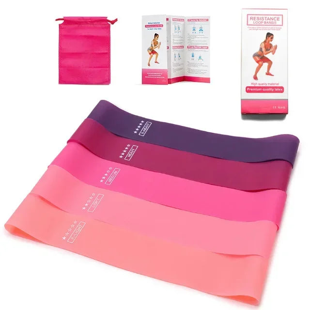 Elevate Your Fitness Routine with Portable Rubber Resistance Bands - Perfect for Yoga, Pilates, and Crossfit!